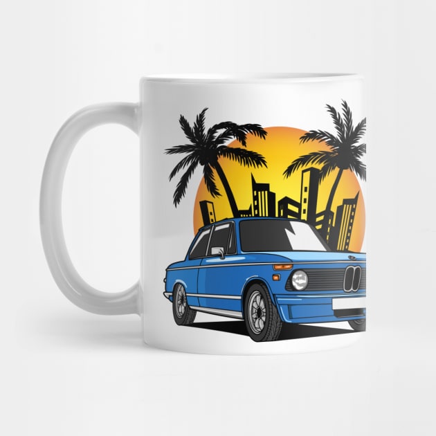 BMW 2002 in City Sunset by HSDESIGNS